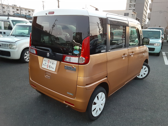 【岐阜】H25 スペーシア X 5.4万キロ 検10年6月パワースライドドア スズキ スペーシア X ☆禁煙☆ナビ☆TV☆パワースライド☆ET の中古車