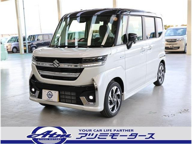 スペーシアカスタム ハイブリッド(HYBRID)  XS 2トーン・9型ナビ・フルセグ