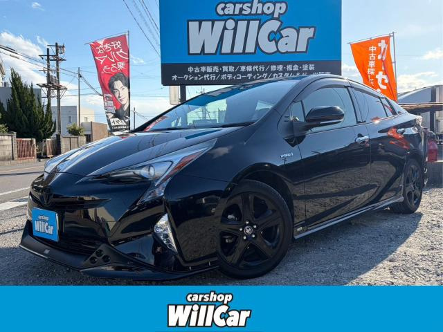 プリウス1.8 S ツーリングセレクション禁煙 TRDエアロ 黒革 社外ナビ