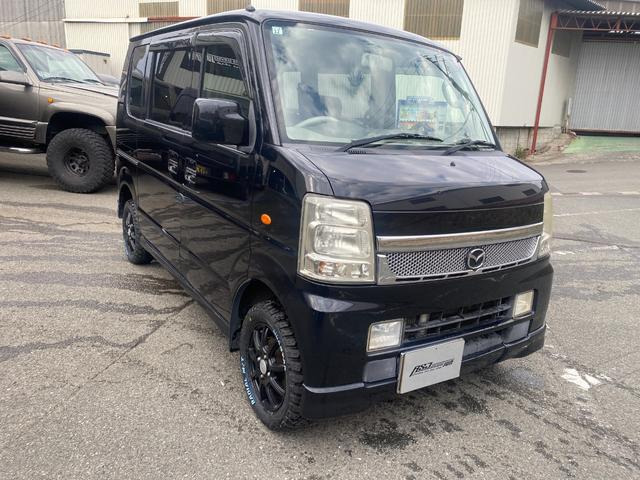 マツダ スクラムワゴン リフトアップ アルミ ナビ TV の中古車詳細