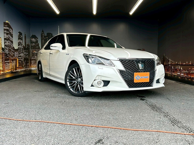 クラウンアスリート ハイブリッド 2.5 G 本革シート メーカーナビ