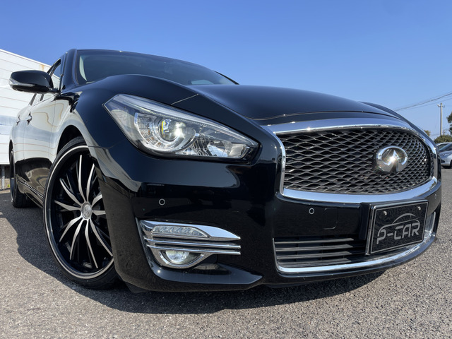 日産 フーガ 2.5 250VIP 全周囲カメラ☆黒革シート☆ナビ地デジ の中古