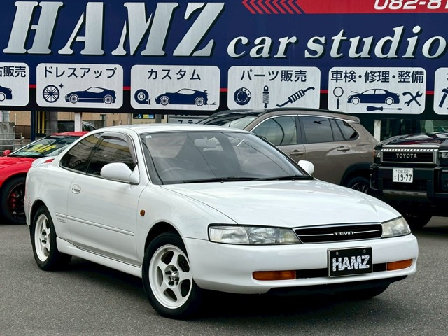 カローラレビン1.6 GTアペックス スーパーストラットサスペンション純正サイドステップ 純正リアシェード