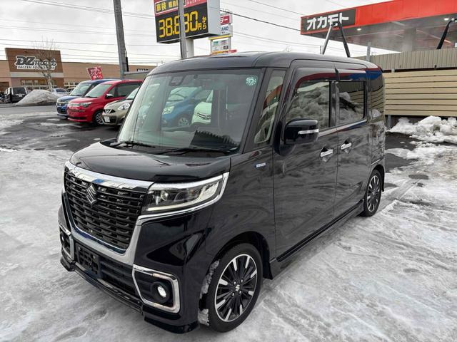 スペーシアカスタムハイブリッド(HYBRID)  XSターボ 4WDドラレコ ETC 両側電動スライドドア