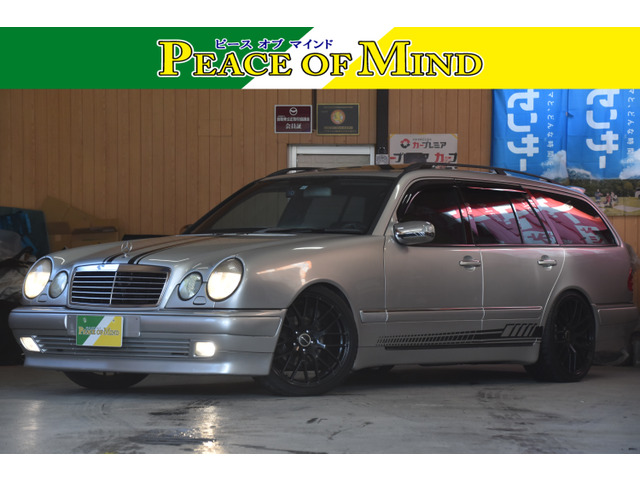 EクラスワゴンE240検8.10黒本革S左ハンドル社外マフラー