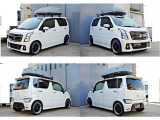 ワゴンRスティングレーのカスタム車輛になります!ローダウン!16AW!ルーフボックス!