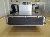 荷台内寸:311&times;161&times;38 三方開 床鉄板張り アオリ三方上部アルミ縞鋼板張り 前立てアルミ縞鋼板張り 鳥居LED作業灯1個 リアアオリチェーン2個