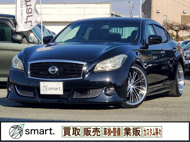 フーガハイブリッド3.5レザーシート/ナビ/ローダウン/Bカメラ