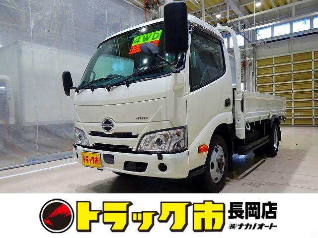 デュトロ 4.0 セミロング 全低床 ハイルーフ ディーゼル 4WD 2t 標準セミロング 平ボ...