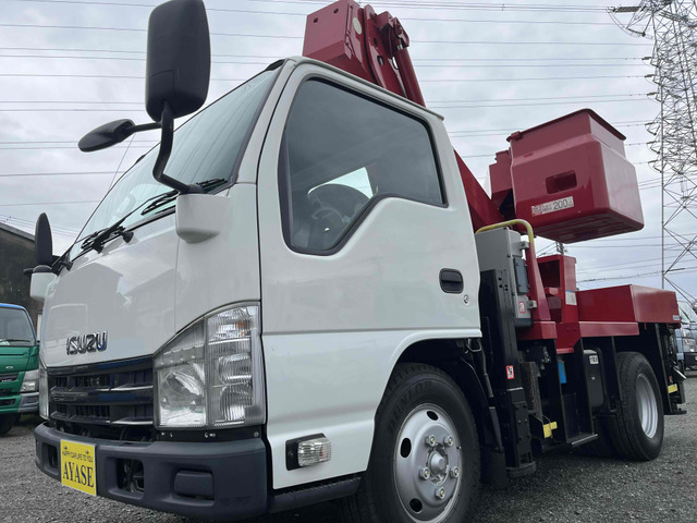 エルフ  電工仕様9.7m高所作業車アイチ製