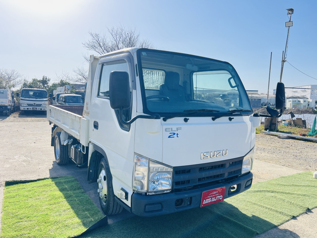 エルフ  全低床 ダンプ 2t 後期 極東製