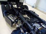 荷台内寸:305&times;159&times;32 新明和/DR2-0110SY 三方開 手動コボレーン付(垂直ロック可/約39cm)