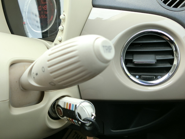 フィアット 500 パステロ ポータブルナビ・ETC!車検満タン! の中古車