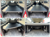 広い車内を多目的に利用可能にするベッドキット 車中泊やキャンプを想定しクッション性に優れたマットを採用しているので快適性も確保♪ベッド下のスペースも有効活用でき整理整頓も楽々♪