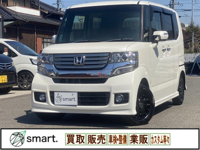 N-BOXカスタムGナビ/フルセグ/レザー調シートカバー