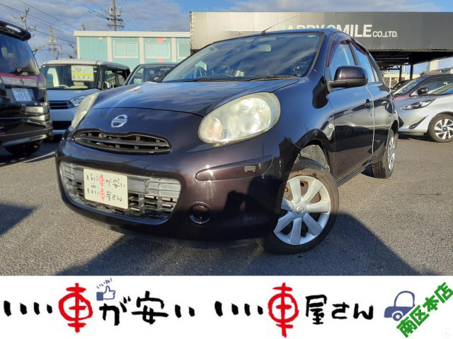 マーチ 1.2 12S Vパッケージ 禁煙☆ナビ☆CD☆Bカメラ☆キーレス☆寒