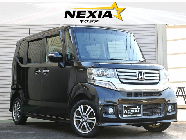 N-BOXカスタム G Lパッケージ 車検整備付 左Pスラ ETC HID