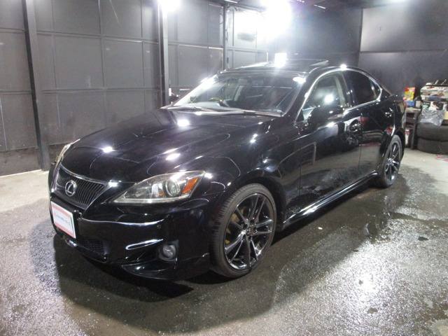 IS 250 バージョンL 後期 サンルーフ 黒革 パドルシフト クルコン フルセグ