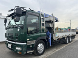 ギガ  10.7t積み 4段クレーン平ボディ