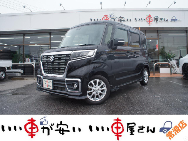 スペーシアカスタム ハイブリッド(HYBRID)  GS ☆外ナビ☆TV☆左Pスラ☆衝突軽減ブレ