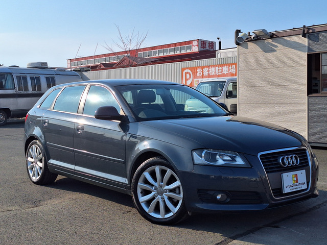 A3スポーツバック 2.0 TFSI クワトロ 4WD 令和4年・6年記録簿 社外HDDナビ 地デジ