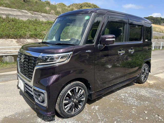 スペーシアカスタム ハイブリッド(HYBRID)  XS 全方位モニター、ナビ、TV、お買い得車