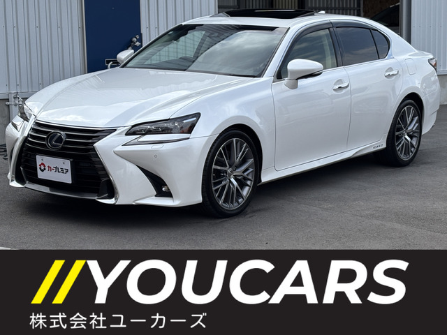 GS 450h バージョンL 後期型 サンルーフ 黒革シート SDナビ