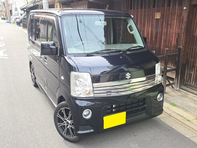 スズキ エブリイワゴン PZターボ 車検2年付～点検整備渡!15AW の中古車