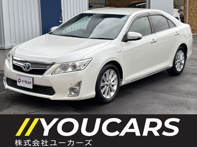 カムリハイブリッド 2.5 レザーパッケージ 革シート メーカーナビ ウッドコンビハン