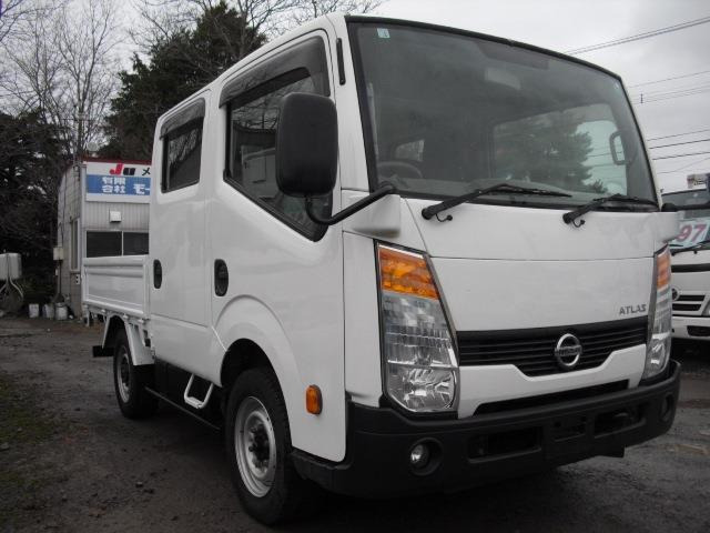 アトラス  3.0D ダブルキャブ 1.1t積 4WD リアヒーター 低床荷台