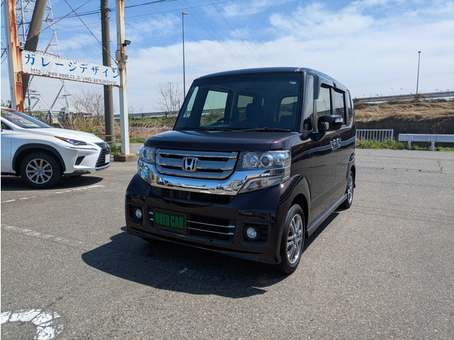 N-BOXカスタム G Lパッケージ 社外SDナビ 両側電動スライドドア