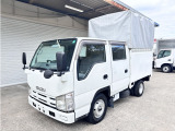 エルフ  2t ダブルキャブ 幌 6人乗り AT