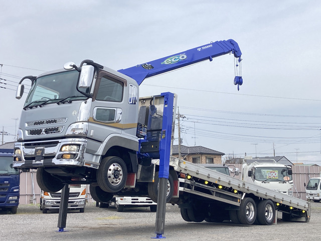 スーパーグレート RC4段クレーン・ステンレス製重機回送