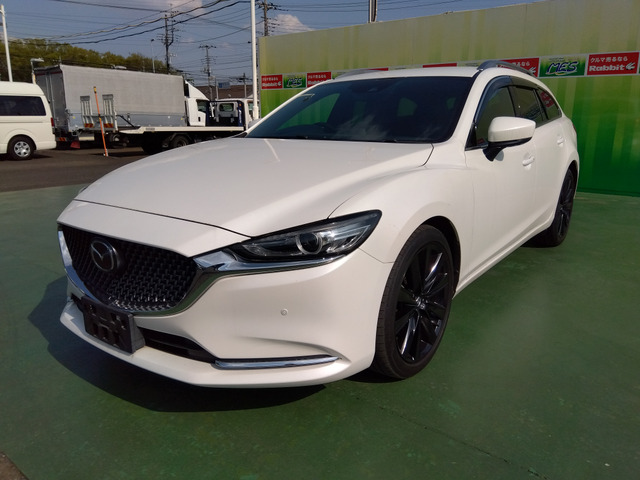 MAZDA6ワゴン 2.5 25T Sパッケージ 黒革エアシート 全方位カメラ