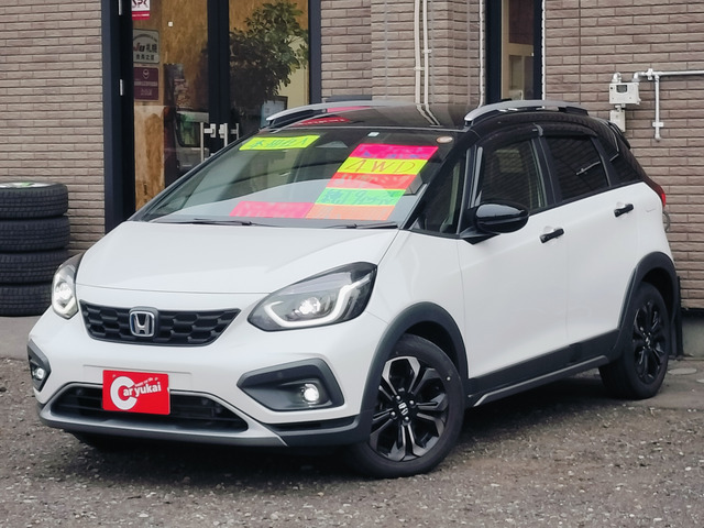 フィット 1.5 e:HEV クロスター 4WD 本州仕入 9インチナビ ドラレコ