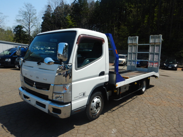 キャンターエコハイブリッド  重機運搬車 積載車 キャリアカー