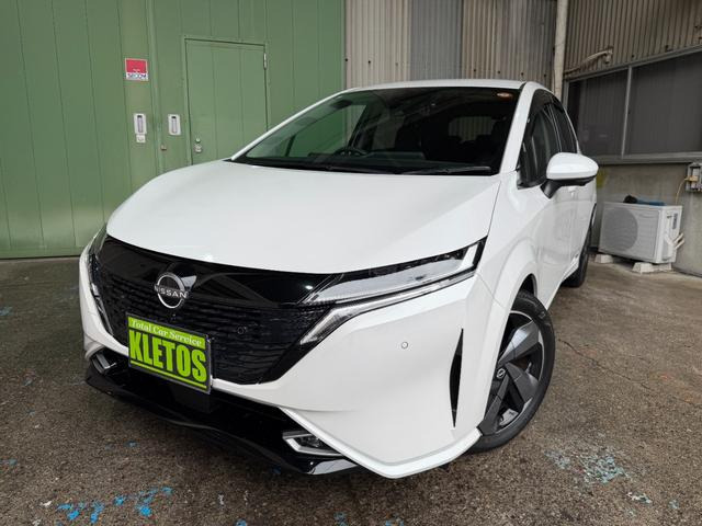 ノートオーラ 1.2 G ワンオーナー 純正9インチナビ エマブレ