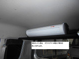 EVERY スライドドアから後方を見ています エアコン室内機は ココに設置します