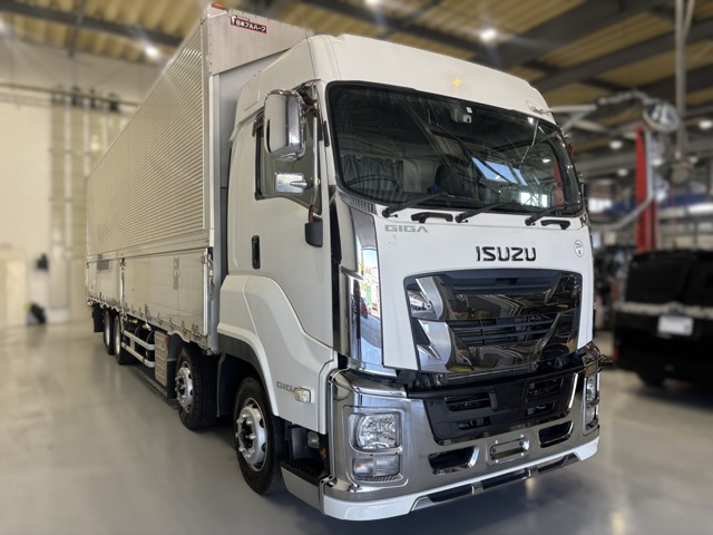 ギガ  4軸低床・門工ステンレス ハイルーフ