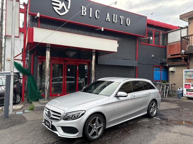 Cクラスワゴン C200 スポーツ 本革仕様 正規ディーラー車/赤革パワーシート