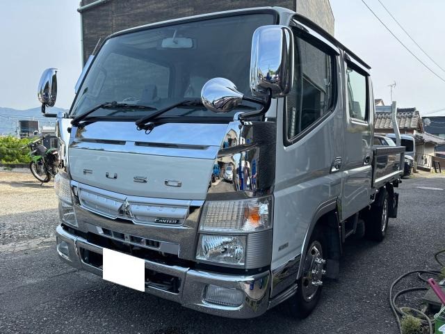 キャンター 3.0 ダブルキャブ ロング 全低床 Ad Blue ワンオーナー ドブ漬け加工 新...