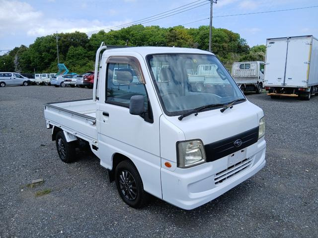 スバル サンバートラック 切り替え4WD 5速マニュアル エアコン の中古