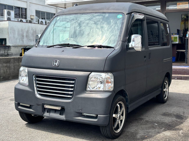 バモスホビオMマット黒全塗装 LED 社外14㌅AW