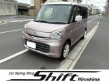 【中古車情報】スズキ スペーシア X デュアルカメラブレーキサポート ナビ・ETC の中古車詳細（走行距離：8.2万km、カラー：ピンク、販売地域：広島県広島市南区宇品西）