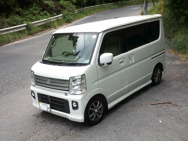 スズキ エブリイワゴン PZターボ パワースライド 社外ナビ TV の中古車 スズキ エブリイワゴン PZターボ パワースライド 社外ナビ TV の中古車