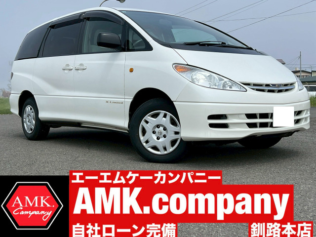 エスティマ 2.4 X リミテッド 4WD 4WD  社外メモリナビ CD DVD
