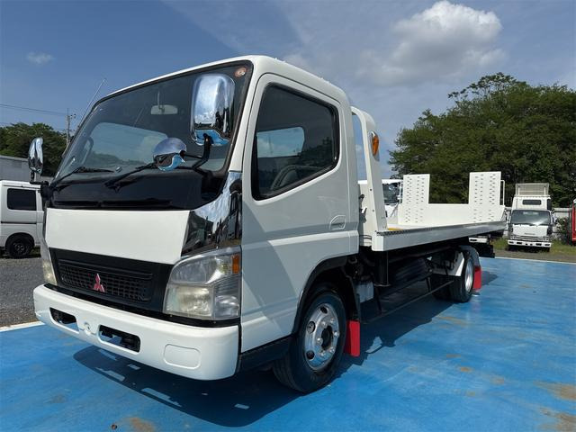 キャンター  極東開発フラトップ積載車 2t積 ETC