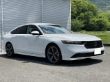 【中古車情報】ホンダ アコード 2.0 e:HEV 展示車 ナビETC ドラレコ エアロ の中古車詳細（走行距離：1.8万km、カラー：プラチナホワイトパール、販売地域：山梨県富士吉田市下吉田東）