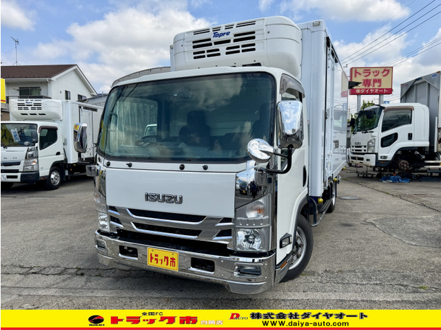 エルフ 冷蔵冷凍車 格納ゲート付きワイドロング冷凍車