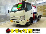 お問合せ管理No.E804 R6 デュトロ 3t 4WD(切替式) 高床 ワイドロング ユニック4段クレーン付 未使用車